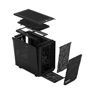 Fractal Design | Meshify 2 Nano | Side window | Black TG dark tint | ITX | ATX Fractal Design | Meshify 2 Nano | Side window | Black TG dark tint | ITX | ATX
