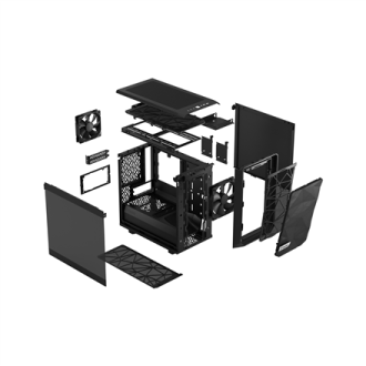 Fractal Design | Meshify 2 Nano | Side window | Black TG dark tint | ITX | ATX Fractal Design | Meshify 2 Nano | Side window | Black TG dark tint | ITX | ATX