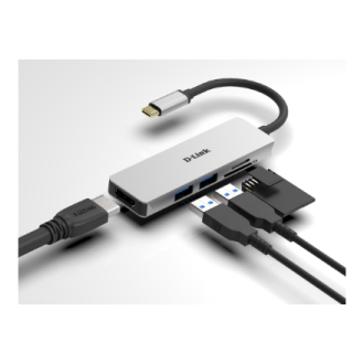 D-Link | 5-in-1 USB-C Hub with HDMI and SD/microSD Card Reader | DUB-M530 | USB Type-C D-Link | 5-in-1 USB-C Hub with HDMI and SD/microSD Card Reader | DUB-M530 | USB Type-C