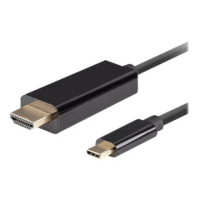 Lanberg USB-C to HDMI Cable, 1 m 4K/60Hz, Black | Lanberg | USB-C to HDMI Cable | CA-CMHD-10CU-0010-BK | 1 m Lanberg USB-C to HDMI Cable, 1 m 4K/60Hz, Black | Lanberg | USB-C to HDMI Cable | CA-CMHD-10CU-0010-BK | 1 m
