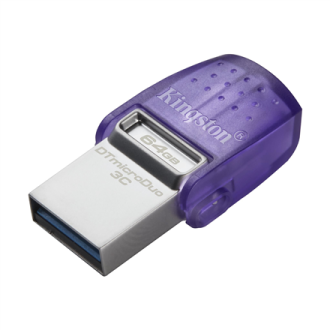 Kingston | DataTraveler | DT Micro Duo 3C | 64 GB | USB Type-C and Type-A | Purple Kingston | DataTraveler | DT Micro Duo 3C | 64 GB | USB Type-C and Type-A | Purple