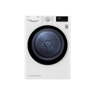 LG | Dryer Machine | RH80V3AV6N | Energy efficiency class D | Front loading | 8 kg | LED | Depth 69 cm | Wi-Fi | White LG | Dryer Machine | RH80V3AV6N | Energy efficiency class D | Front loading | 8 kg | LED | Depth 69 cm | Wi-Fi | White
