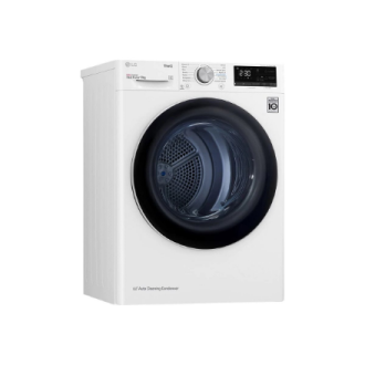 LG | Dryer Machine | RH80V3AV6N | Energy efficiency class D | Front loading | 8 kg | LED | Depth 69 cm | Wi-Fi | White LG | Dryer Machine | RH80V3AV6N | Energy efficiency class D | Front loading | 8 kg | LED | Depth 69 cm | Wi-Fi | White