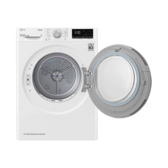 LG | Dryer Machine | RH80V3AV6N | Energy efficiency class D | Front loading | 8 kg | LED | Depth 69 cm | Wi-Fi | White LG | Dryer Machine | RH80V3AV6N | Energy efficiency class D | Front loading | 8 kg | LED | Depth 69 cm | Wi-Fi | White