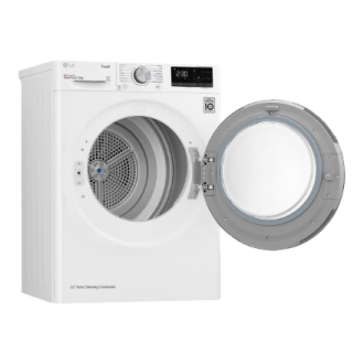 LG | Dryer Machine | RH80V3AV6N | Energy efficiency class D | Front loading | 8 kg | LED | Depth 69 cm | Wi-Fi | White LG | Dryer Machine | RH80V3AV6N | Energy efficiency class D | Front loading | 8 kg | LED | Depth 69 cm | Wi-Fi | White
