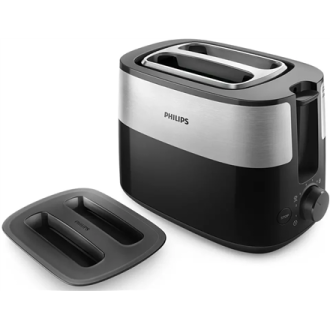 Philips | Toaster | HD2517/90 Daily Collection | Power 830 W | Number of slots 2 | Housing material Plastic | Black/Stainless St Philips | Toaster | HD2517/90 Daily Collection | Power 830 W | Number of slots 2 | Housing material Plastic | Black/Stainless St