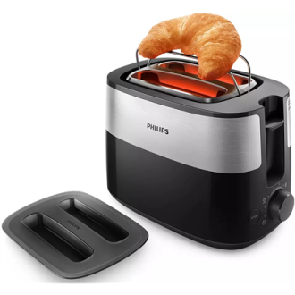Philips | Toaster | HD2517/90 Daily Collection | Power 830 W | Number of slots 2 | Housing material Plastic | Black/Stainless St Philips | Toaster | HD2517/90 Daily Collection | Power 830 W | Number of slots 2 | Housing material Plastic | Black/Stainless St