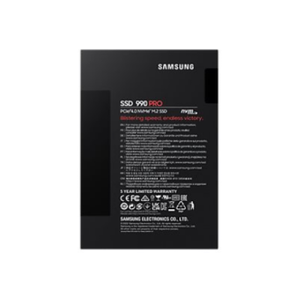 Samsung | 990 PRO | 1000 GB | SSD form factor M.2 2280 | Solid-state drive interface PCIe Gen4x4 | Read speed 7450 MB/s | Write Samsung | 990 PRO | 1000 GB | SSD form factor M.2 2280 | Solid-state drive interface PCIe Gen4x4 | Read speed 7450 MB/s | Write