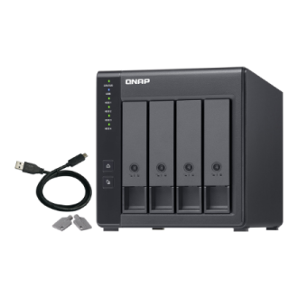 QNAP | 4-Bay | TR-004 | Up to 4 HDD/SSD Hot-Swap | Micro processor with hardware RAID QNAP | 4-Bay | TR-004 | Up to 4 HDD/SSD Hot-Swap | Micro processor with hardware RAID