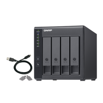 QNAP | 4-Bay | TR-004 | Up to 4 HDD/SSD Hot-Swap | Micro processor with hardware RAID QNAP | 4-Bay | TR-004 | Up to 4 HDD/SSD Hot-Swap | Micro processor with hardware RAID
