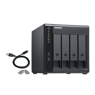 QNAP | 4-Bay | TR-004 | Up to 4 HDD/SSD Hot-Swap | Micro processor with hardware RAID QNAP | 4-Bay | TR-004 | Up to 4 HDD/SSD Hot-Swap | Micro processor with hardware RAID