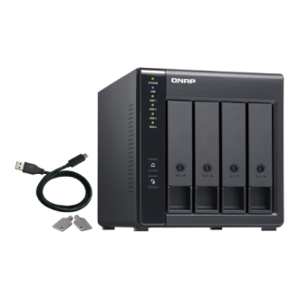 QNAP | 4-Bay | TR-004 | Up to 4 HDD/SSD Hot-Swap | Micro processor with hardware RAID QNAP | 4-Bay | TR-004 | Up to 4 HDD/SSD Hot-Swap | Micro processor with hardware RAID