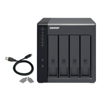 QNAP | 4-Bay | TR-004 | Up to 4 HDD/SSD Hot-Swap | Micro processor with hardware RAID QNAP | 4-Bay | TR-004 | Up to 4 HDD/SSD Hot-Swap | Micro processor with hardware RAID