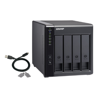 QNAP | 4-Bay | TR-004 | Up to 4 HDD/SSD Hot-Swap | Micro processor with hardware RAID QNAP | 4-Bay | TR-004 | Up to 4 HDD/SSD Hot-Swap | Micro processor with hardware RAID