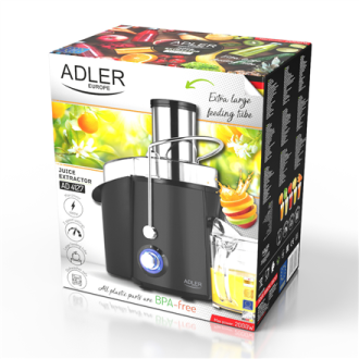 Adler | Juicer | AD 4127 | Type Juicer maker | Matt Black | 1000 W | Number of speeds 2 Adler | Juicer | AD 4127 | Type Juicer maker | Matt Black | 1000 W | Number of speeds 2