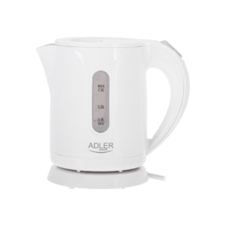 Adler | Kettle | AD 1371w | Electric | 850 W | 0.8 L | Stainless steel/Polypropylene | 360 rotational base | White Adler | Kettle | AD 1371w | Electric | 850 W | 0.8 L | Stainless steel/Polypropylene | 360 rotational base | White