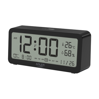 Adler | Alarm Clock | AD 1195b | Alarm function | Black Adler | Alarm Clock | AD 1195b | Alarm function | Black