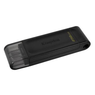 Kingston | USB Flash Drive | DataTraveler 70 | 256 GB | USB 3.2 Gen 1 Type-C | Black Kingston | USB Flash Drive | DataTraveler 70 | 256 GB | USB 3.2 Gen 1 Type-C | Black