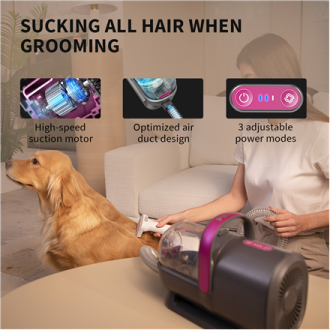 PETKIT | Air Clipper Pet Grooming Vacuum Kit 5in1 | LM4 | Grey/White PETKIT | Air Clipper Pet Grooming Vacuum Kit 5in1 | LM4 | Grey/White