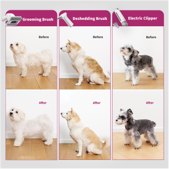 PETKIT | Air Clipper Pet Grooming Vacuum Kit 5in1 | LM4 | Grey/White PETKIT | Air Clipper Pet Grooming Vacuum Kit 5in1 | LM4 | Grey/White