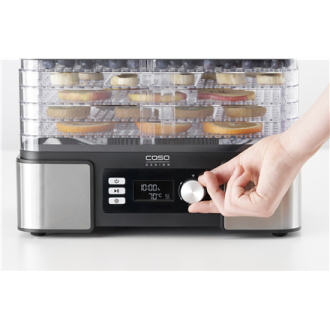 Caso | Food Dehydrator | DH 450 | Power 370-450 W | Number of trays 5 | Temperature control | Integrated timer | Black/Stainless Caso | Food Dehydrator | DH 450 | Power 370-450 W | Number of trays 5 | Temperature control | Integrated timer | Black/Stainless