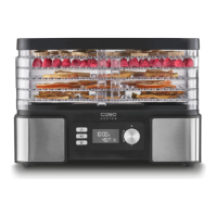 Caso | Food Dehydrator | DH 450 | Power 370-450 W | Number of trays 5 | Temperature control | Integrated timer | Black/Stainless Caso | Food Dehydrator | DH 450 | Power 370-450 W | Number of trays 5 | Temperature control | Integrated timer | Black/Stainless