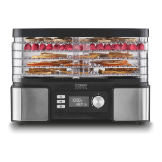 Caso | Food Dehydrator | DH 450 | Power 370-450 W | Number of trays 5 | Temperature control | Integrated timer | Black/Stainless Caso | Food Dehydrator | DH 450 | Power 370-450 W | Number of trays 5 | Temperature control | Integrated timer | Black/Stainless