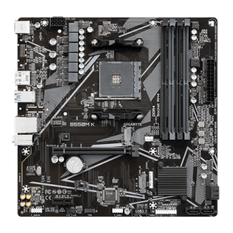 Gigabyte | B550M K 1.0 M/B | Processor family AMD | Processor socket AM4 | DDR4 DIMM | Memory slots 4 | Supported hard disk driv Gigabyte | B550M K 1.0 M/B | Processor family AMD | Processor socket AM4 | DDR4 DIMM | Memory slots 4 | Supported hard disk driv