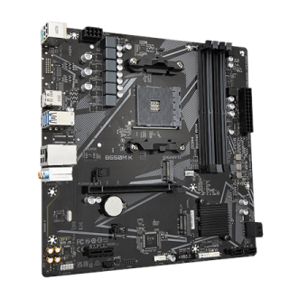 Gigabyte | B550M K 1.0 M/B | Processor family AMD | Processor socket AM4 | DDR4 DIMM | Memory slots 4 | Supported hard disk driv Gigabyte | B550M K 1.0 M/B | Processor family AMD | Processor socket AM4 | DDR4 DIMM | Memory slots 4 | Supported hard disk driv
