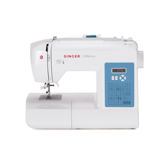 Singer | Sewing Machine | 6160 Brilliance | Number of stitches 60 | Number of buttonholes 6 | White Singer | Sewing Machine | 6160 Brilliance | Number of stitches 60 | Number of buttonholes 6 | White