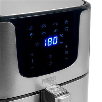 Princess | Digital Aerofryer Deluxe XXL | 182060 | Power 1700 W | Capacity 5.5 L | Black/Stainless Steel Princess | Digital Aerofryer Deluxe XXL | 182060 | Power 1700 W | Capacity 5.5 L | Black/Stainless Steel