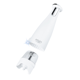 Adler | Electric Salt and pepper grinder | AD 4449w | Housing material ABS plastic | 7 W | Lithium | Matte White Adler | Electric Salt and pepper grinder | AD 4449w | Housing material ABS plastic | 7 W | Lithium | Matte White