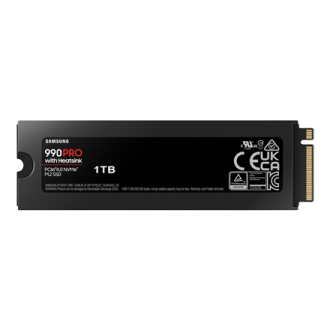 Samsung | 990 PRO with Heatsink | 1000 GB | SSD form factor M.2 2280 | Solid-state drive interface M.2 NVMe | Read speed 7450 MB Samsung | 990 PRO with Heatsink | 1000 GB | SSD form factor M.2 2280 | Solid-state drive interface M.2 NVMe | Read speed 7450 MB