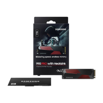 Samsung | 990 PRO with Heatsink | 1000 GB | SSD form factor M.2 2280 | Solid-state drive interface M.2 NVMe | Read speed 7450 MB Samsung | 990 PRO with Heatsink | 1000 GB | SSD form factor M.2 2280 | Solid-state drive interface M.2 NVMe | Read speed 7450 MB