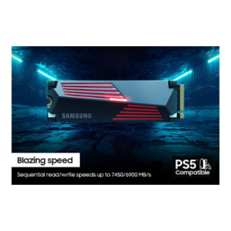Samsung | 990 PRO with Heatsink | 1000 GB | SSD form factor M.2 2280 | Solid-state drive interface M.2 NVMe | Read speed 7450 MB Samsung | 990 PRO with Heatsink | 1000 GB | SSD form factor M.2 2280 | Solid-state drive interface M.2 NVMe | Read speed 7450 MB