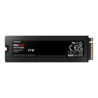 Samsung | 990 PRO with Heatsink | 2000 GB | SSD form factor M.2 2280 | Solid-state drive interface M.2 NVMe | Read speed 7450 MB Samsung | 990 PRO with Heatsink | 2000 GB | SSD form factor M.2 2280 | Solid-state drive interface M.2 NVMe | Read speed 7450 MB