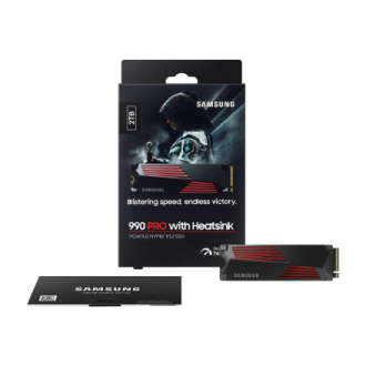 Samsung | 990 PRO with Heatsink | 2000 GB | SSD form factor M.2 2280 | Solid-state drive interface M.2 NVMe | Read speed 7450 MB Samsung | 990 PRO with Heatsink | 2000 GB | SSD form factor M.2 2280 | Solid-state drive interface M.2 NVMe | Read speed 7450 MB