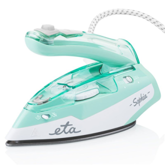 ETA | ETA127190000 Sophia | Steam Travel Iron | 1100 W | Water tank capacity 80 ml | Continuous steam 30 g/min | Steam boost per ETA | ETA127190000 Sophia | Steam Travel Iron | 1100 W | Water tank capacity 80 ml | Continuous steam 30 g/min | Steam boost per