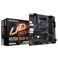Gigabyte | A520M DS3H V2 | Processor family AMD | Processor socket AM4 | DDR4 DIMM | Memory slots 2 | Number of SATA connectors Gigabyte | A520M DS3H V2 | Processor family AMD | Processor socket AM4 | DDR4 DIMM | Memory slots 2 | Number of SATA connectors