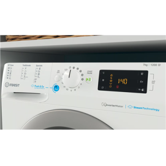 INDESIT | Washing machine | BWSE 71295X WSV EU | Energy efficiency class B | Front loading | Washing capacity 7 kg | 1200 RPM | INDESIT | Washing machine | BWSE 71295X WSV EU | Energy efficiency class B | Front loading | Washing capacity 7 kg | 1200 RPM |