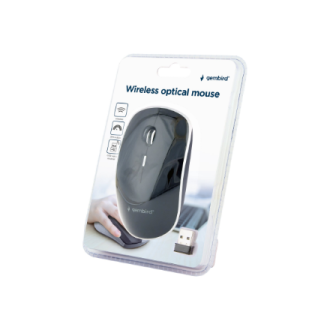 Gembird | Silent Wireless Optical Mouse | MUSW-4BS-01 | Optical mouse | USB | Black Gembird | Silent Wireless Optical Mouse | MUSW-4BS-01 | Optical mouse | USB | Black