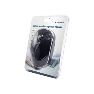 Gembird | Silent Wireless Optical Mouse | MUSW-4BS-01 | Optical mouse | USB | Black Gembird | Silent Wireless Optical Mouse | MUSW-4BS-01 | Optical mouse | USB | Black