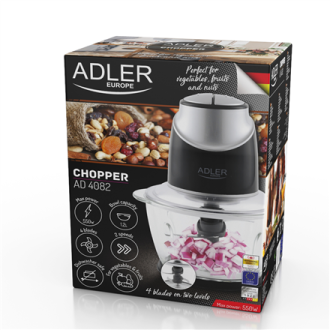 Adler | Chopper with the glass bowl | AD 4082 | 550 W Adler | Chopper with the glass bowl | AD 4082 | 550 W