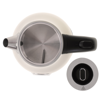 Camry | Kettle with a thermometer | CR 1344 | Electric | 2200 W | 1.7 L | Stainless steel | 360 rotational base | Cream