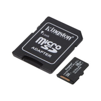 Kingston | UHS-I | 16 GB | microSDHC/SDXC Industrial Card | Flash memory class Class 10, UHS-I, U3, V30, A1 | SD Adapter