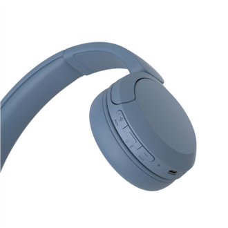 Sony | Wireless Headphones | WH-CH520 | Wireless | On-Ear | Microphone | Blue | Noise canceling | Wireless