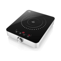 ETA | Hob | ETA011190000 | Table top | Number of burners/cooking zones 1 | Touch control | Black | Display