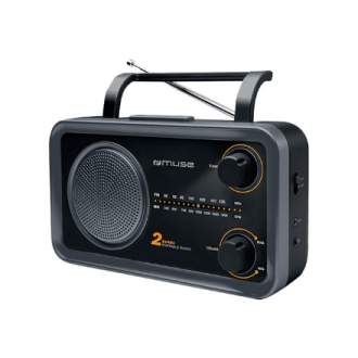 Muse | 2-bands portable radio | M-06DS | AUX in | Grey Muse | 2-bands portable radio | M-06DS | AUX in | Grey