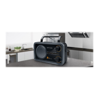 Muse | 2-bands portable radio | M-06DS | AUX in | Grey Muse | 2-bands portable radio | M-06DS | AUX in | Grey