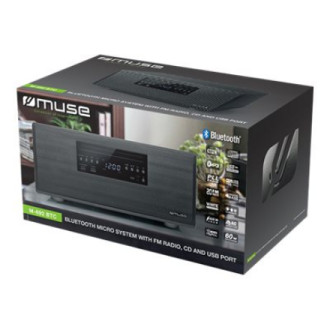Muse | Bluetooth Micro System | M-692 BTC | Yes | 2 x 30 W | Bluetooth | Black | NFC features | Wireless connection Muse | Bluetooth Micro System | M-692 BTC | Yes | 2 x 30 W | Bluetooth | Black | NFC features | Wireless connection